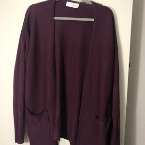 Plum XL cardigan